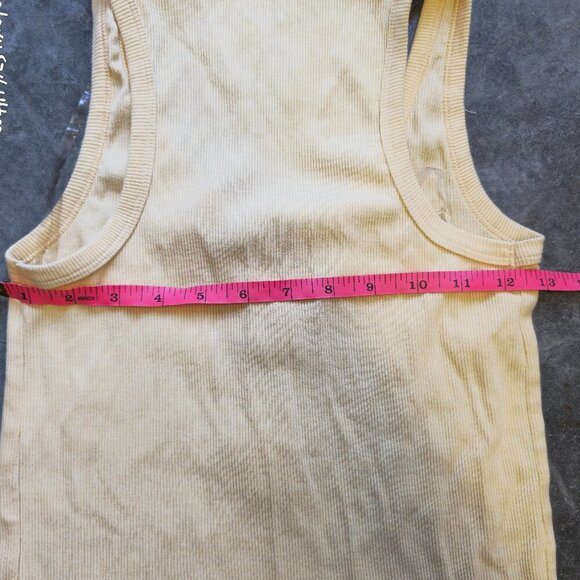 Light Yellow Racer Back tank Size Medium - Picture 6 of 6